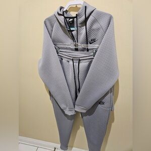 Nike Light Gray Textured Tracksuit